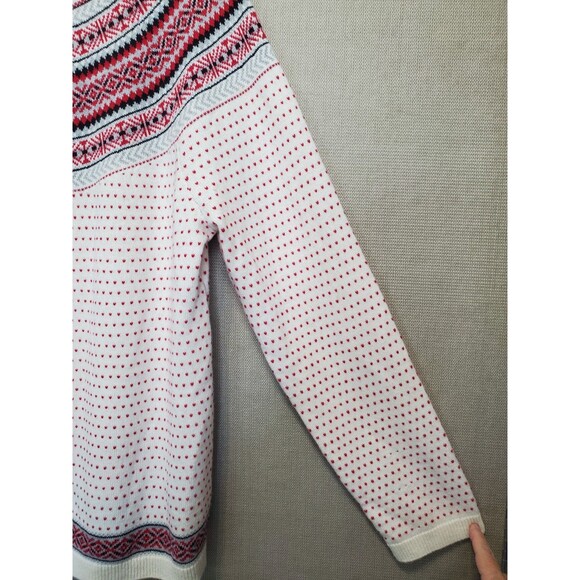 Talbots Nordic Fair Isle Lamb's Wool Blend Crew Neck Sweater Size XL NWT - Picture 2 of 6